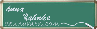 Änna Mahnke Visitenkarte